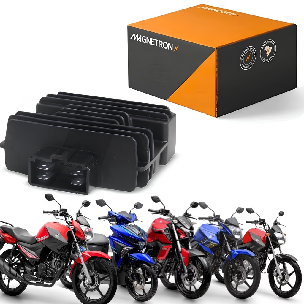RETIFICADOR REGULADOR VOLTAGEM 12V MAGNETRON YAMAHA YBR FACTOR 125 150 YS FAZER 150 FZ15 NEO 125
