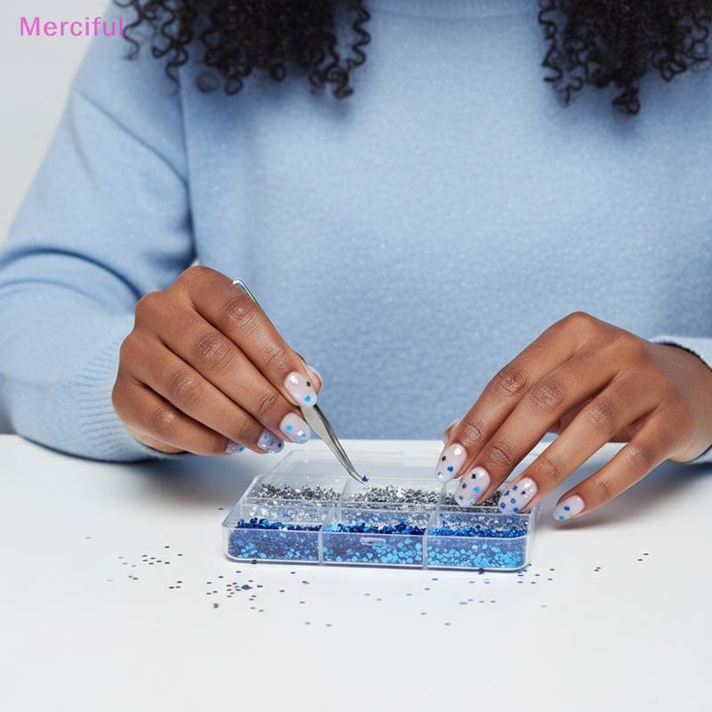 [Mer] 1mm Mini Estrela Espumante Prego Glitter Pentagrama Decoração De Unhas Design De Salão De Beleza Acessórios Fofos