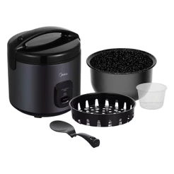 Panela de Arroz Elétrica 5L com Revestimento Blackstone e Bandeja a Vapor Midea