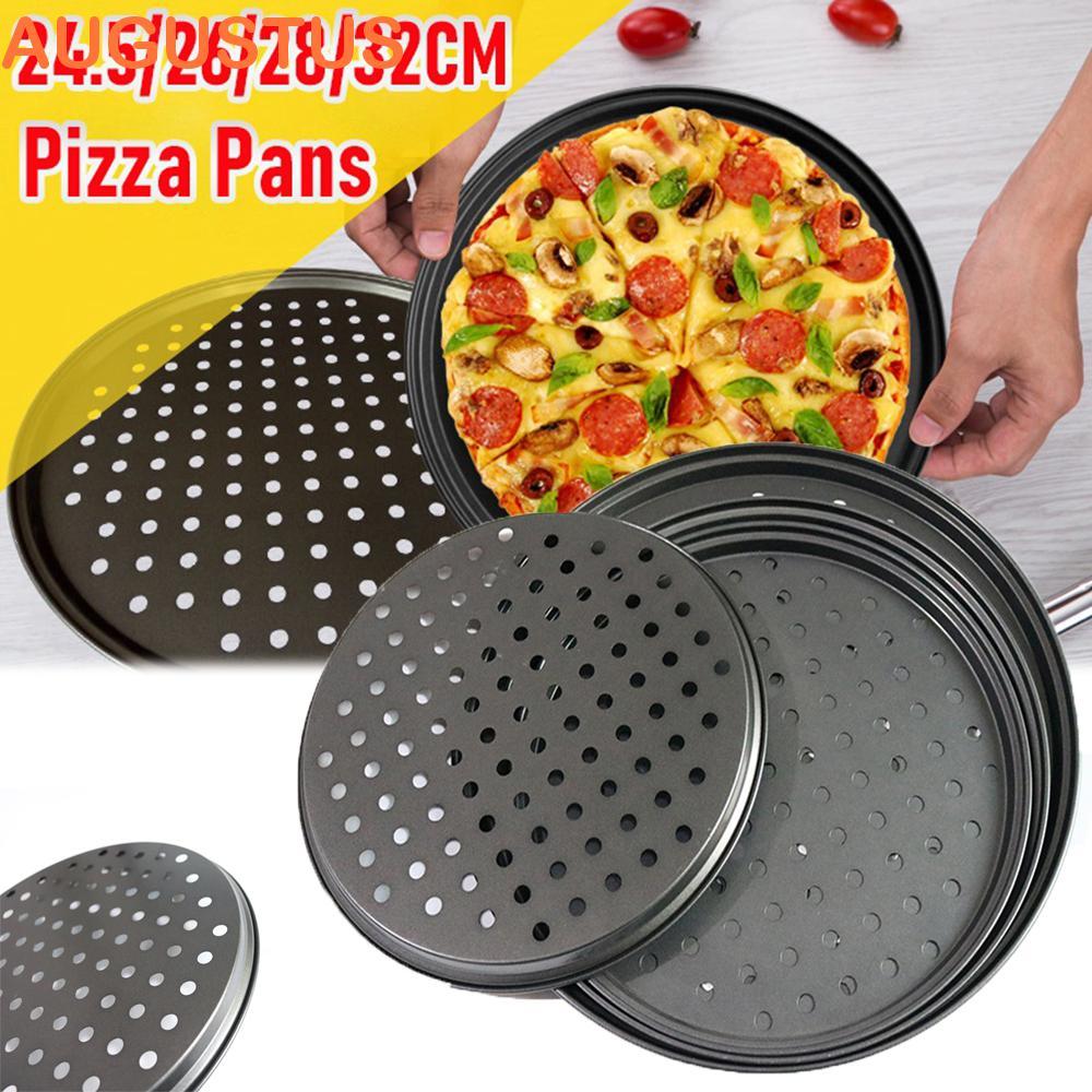 Bandeja De Pizza AUGUSTUS Tela De Panqueca Rede De Metal Para Churrasco Panelas De 6/7/8/9 Polegadas Com Furos Assar Pra