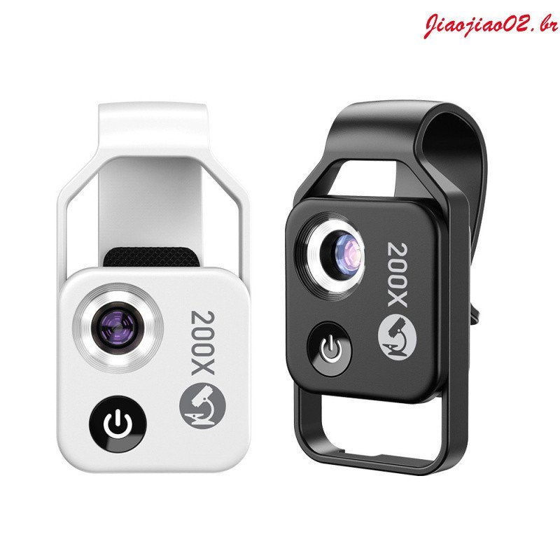 Lente de microscópio telescópico profissional APEXEL MS002 200x, equipada com um clipe universal para celular, adequada 
