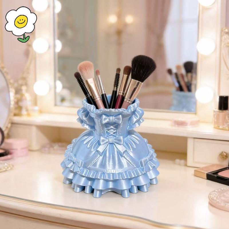 maoting } Lolita Princesa Vestido Caixa De Armazenamento Bonito Organizador De Mesa Porta Caneta De Cosméticos Para Meni