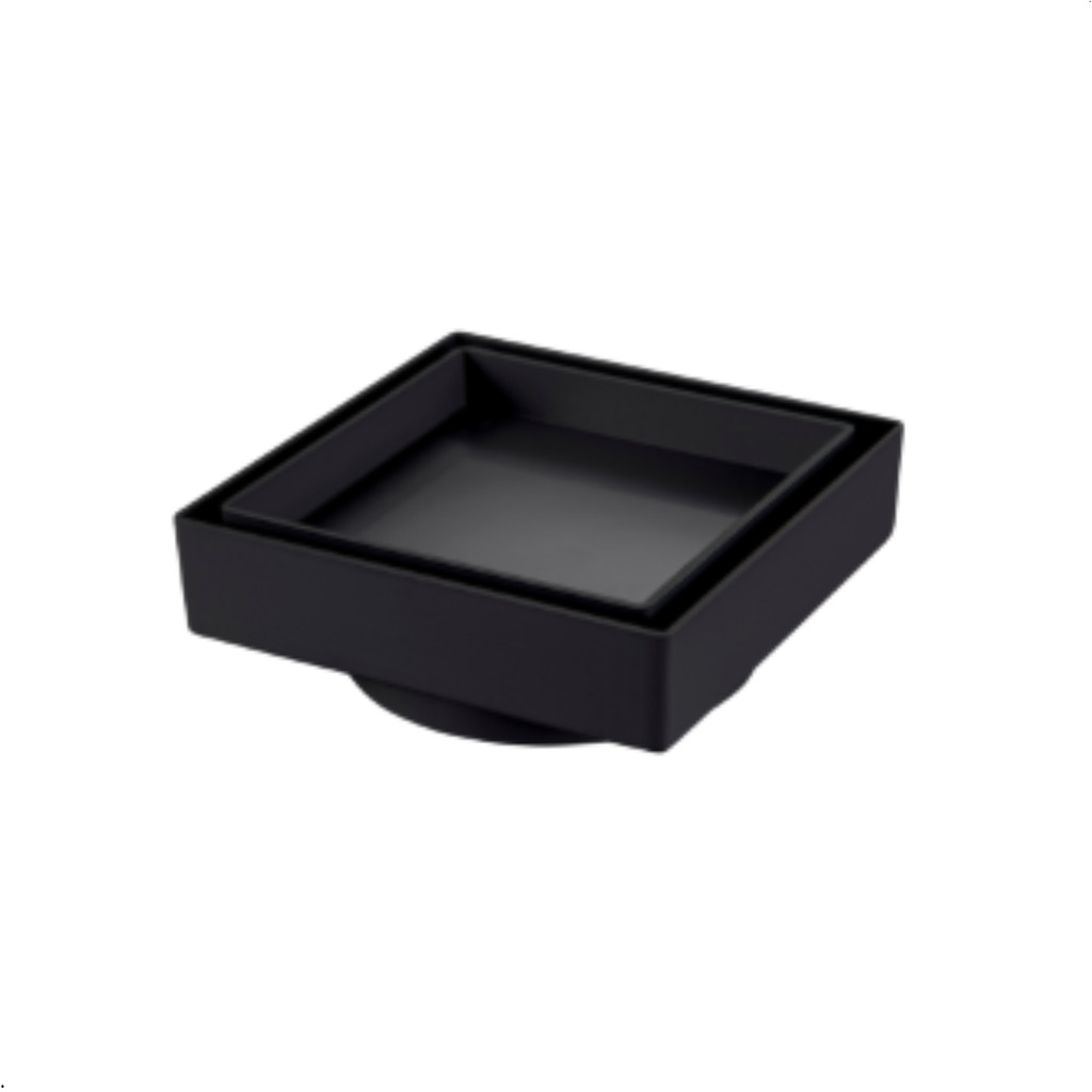Ralo Oculto 10x10 Inteligente Seca Piso Porcelanato Preto