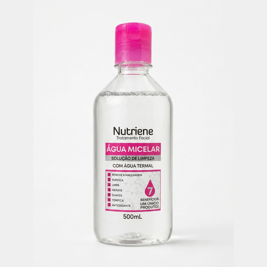 LIMPEZA FACIAL NUTRIENE 500ML AGUA MICELAR