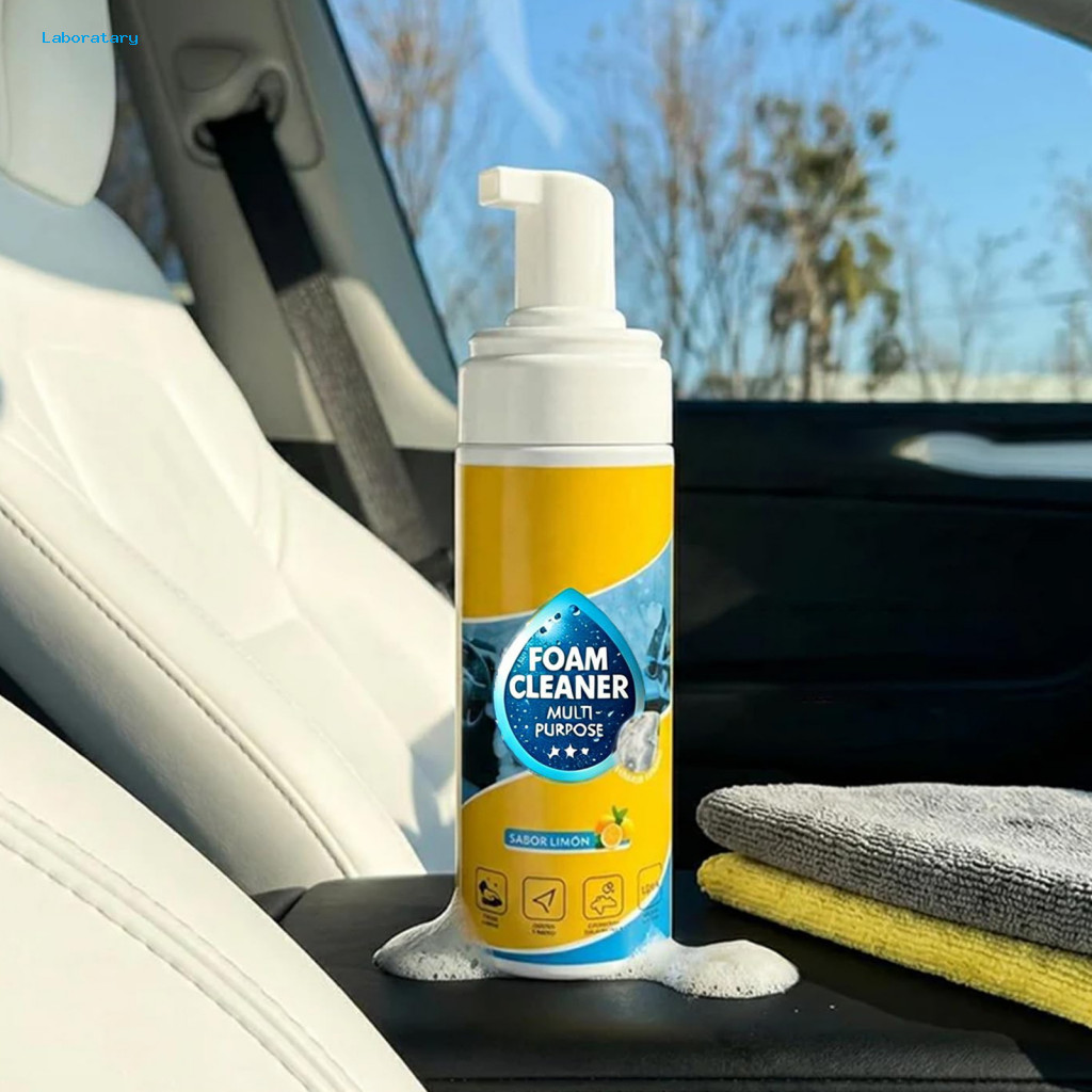 All-purpose Foam Cleaner Multifunctional Rinse-free Spray with Sponge Towel – Clean Car Kitchen Grease Bathroom Mildew