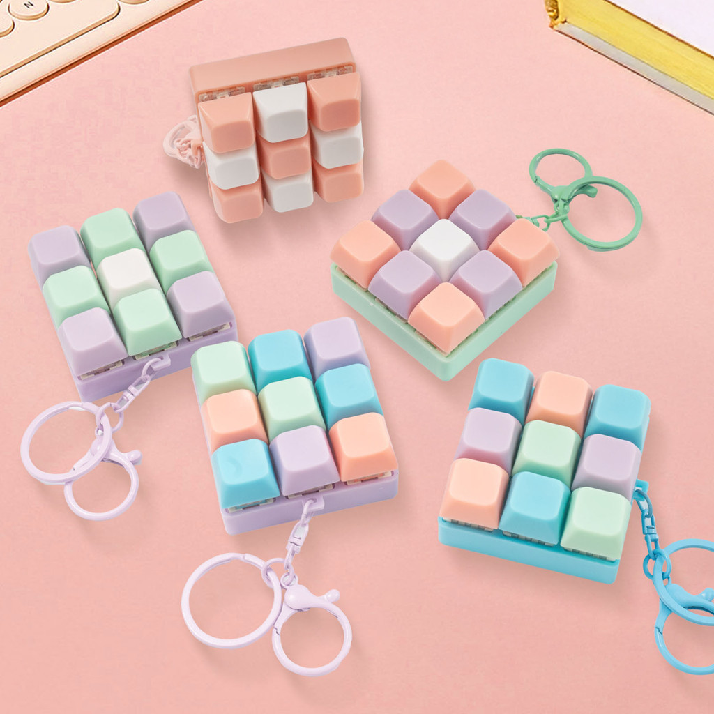 Brinquedo de Teclado com 9 Teclas para Alívio de Estresse para Adultos, Brinquedos Anti-Stress para Meninos e Meninas, B