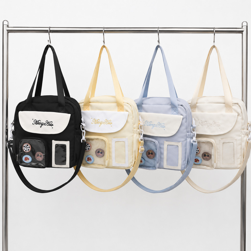 Bolsa Mochila Ita Bag de Nylon Resistente - Impermeável, 3 em 1 (Mochila, Ombro, Mão), para Estudantes e Uso Diário