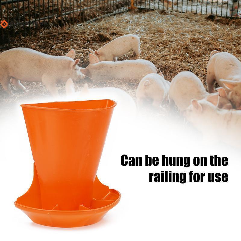 [PPTS] Alimentador De Leitão De Plástico , Tigela De Alimentação Montada Na Parede Para Porcos , Coelhos , Chis , Equipa