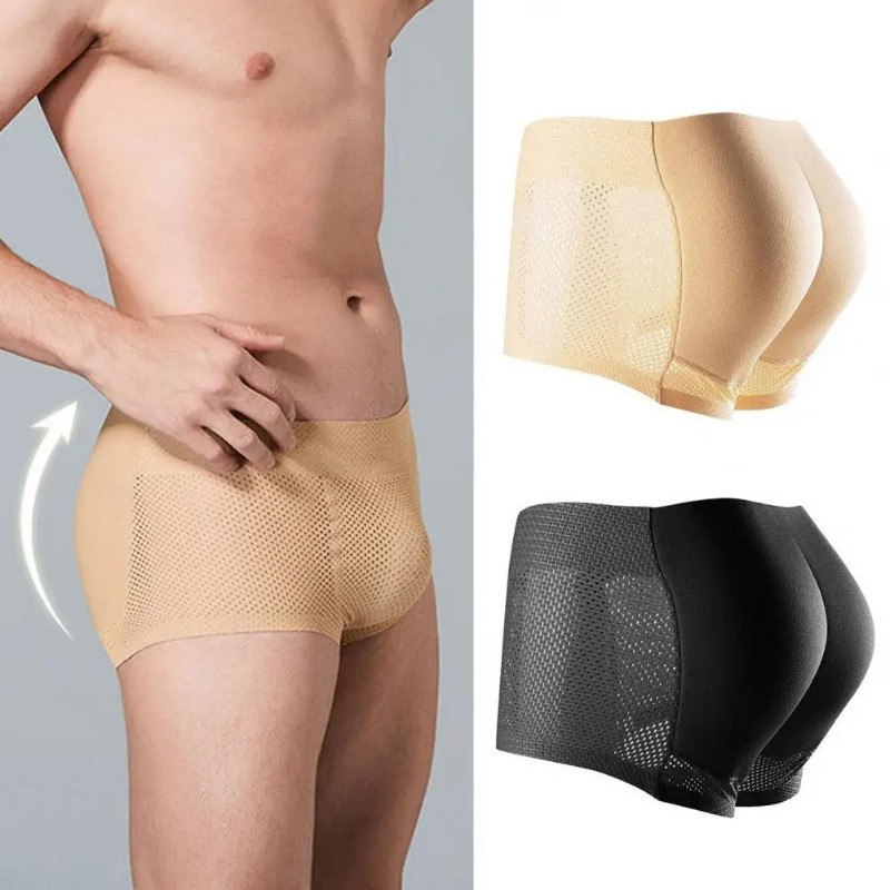 Cueca Masculina de Silicone para Levantamento de Glúteos para Uso Diário M-2XL
