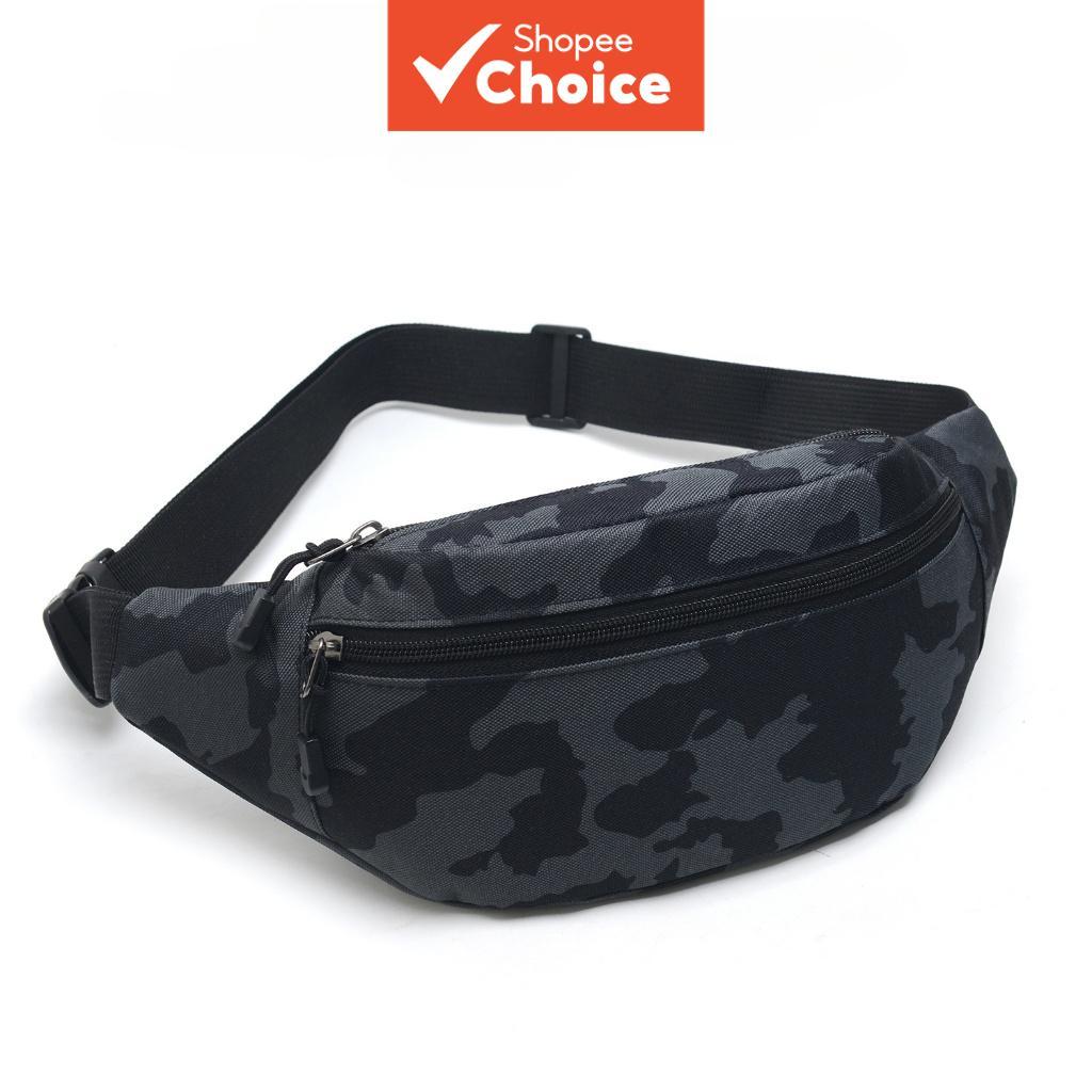 Bolsa de cintura à prova d'água para homens - Bolsa de peito transversal durável para fitness