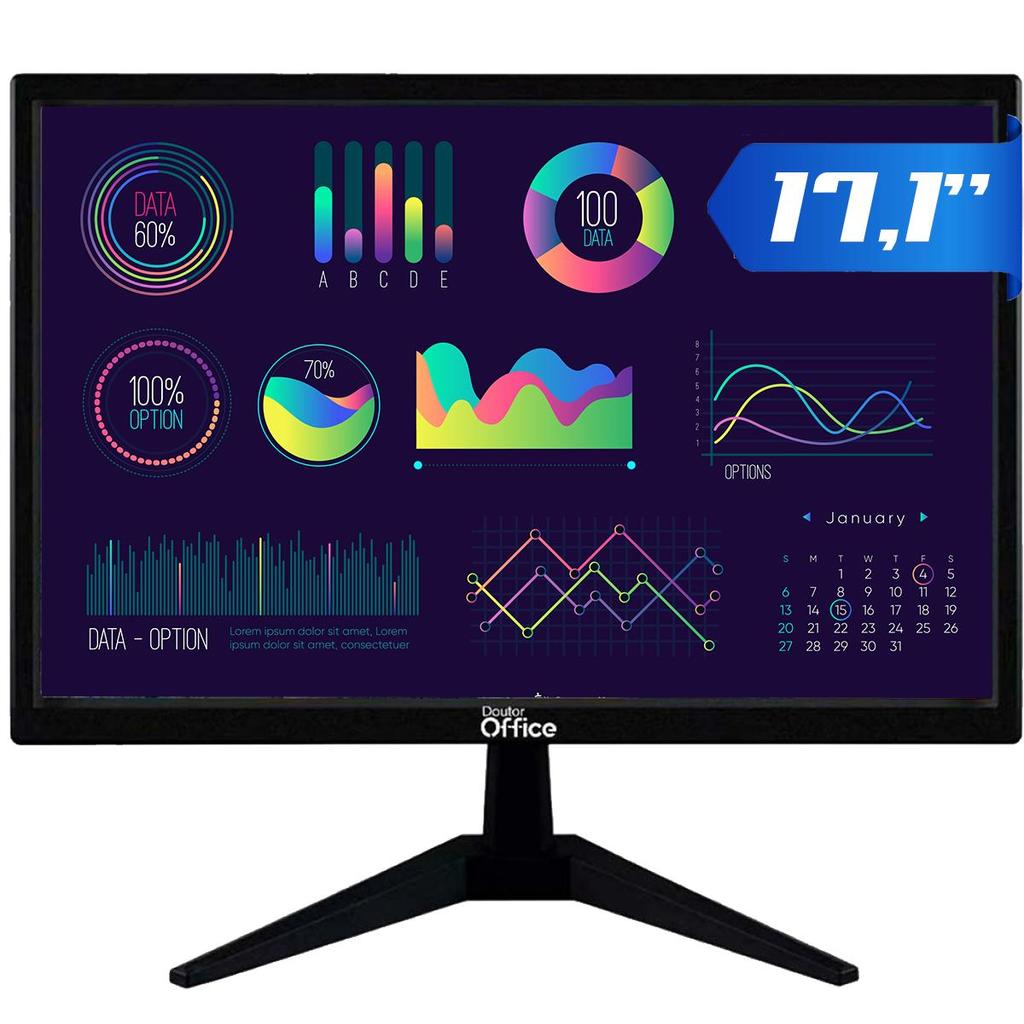 Monitor Dr. Office, 17.1 Pol, HD, 60Hz, HDMI/VGA, MDR-0502-17