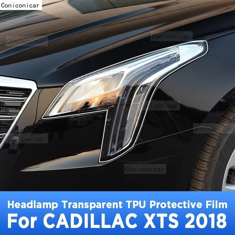 Para CADILLAC XTS 2018 Farol Exterior Do Carro Anti-Risco Lâmpada Dianteira Transparente TPU Película Protetora Adesivo