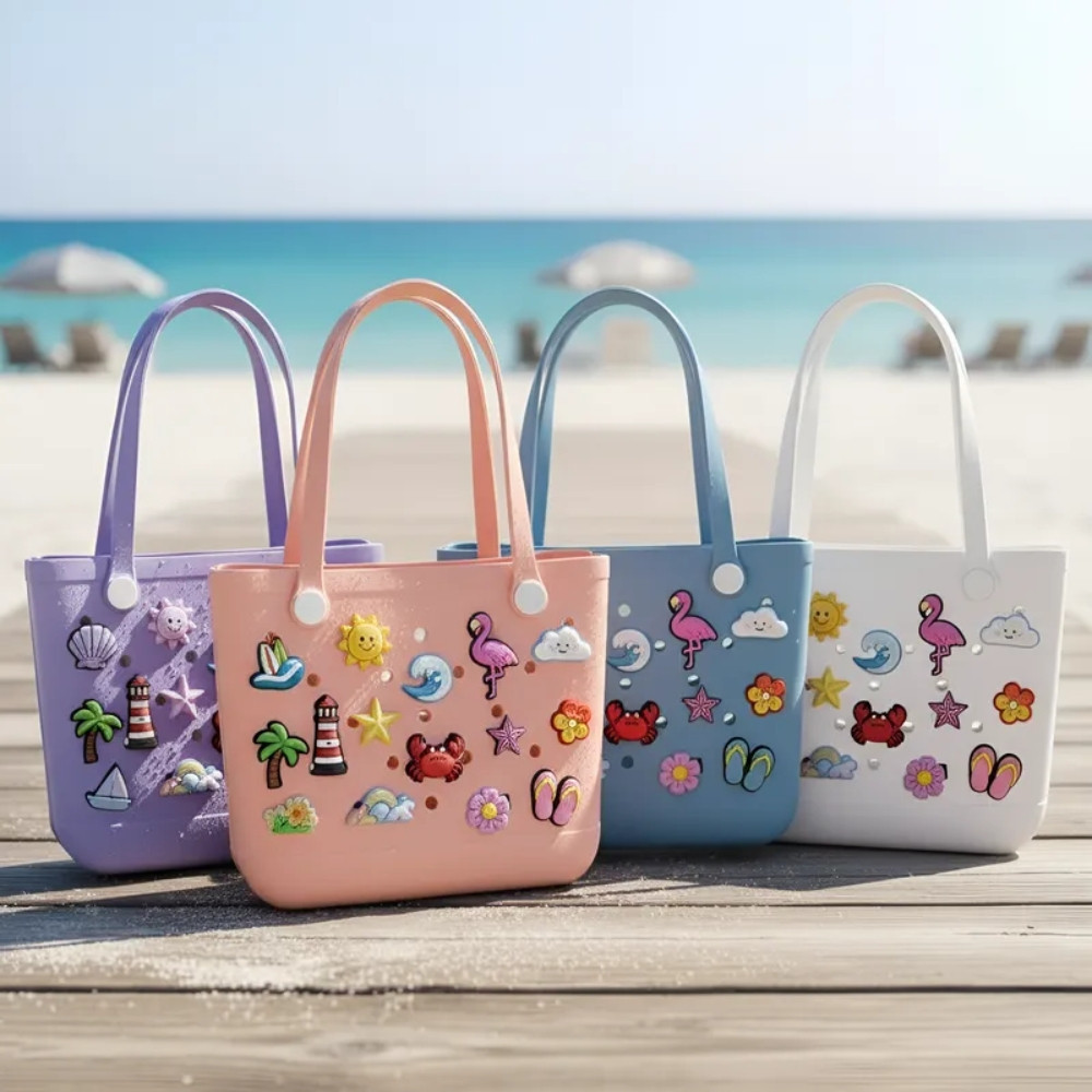 Bolsa extra grande de EVA reforçada e à prova d'água, bolsa multifuncional à prova d'água para praia e piscina