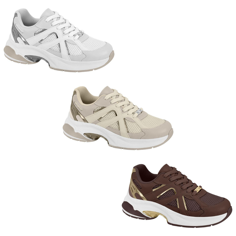 Tenis Vizzano Chunky Casual Moderno Feminino Dia Leve