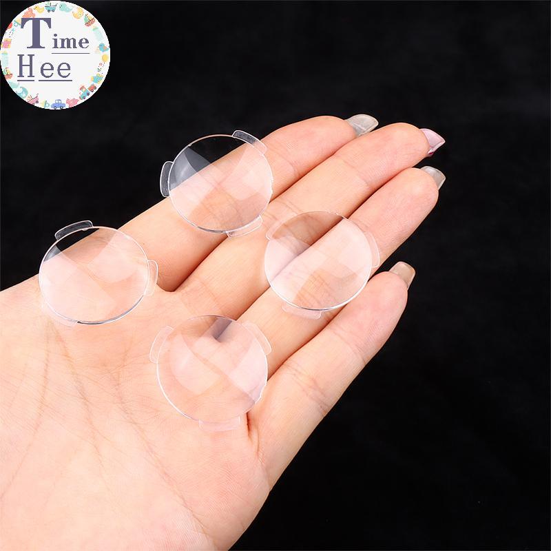 TimeHee 10 Peças 25 * 45MM Lente Ultra Transparente Biconvexa Para Papelão Realidade Virtual 3D VR Óculos 2-5mm Thiness