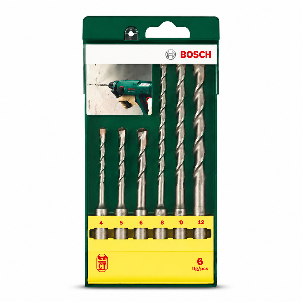 Jogo Brocas SDS-Plus 5 a 10mm Bosch com 6 Peças para Concreto