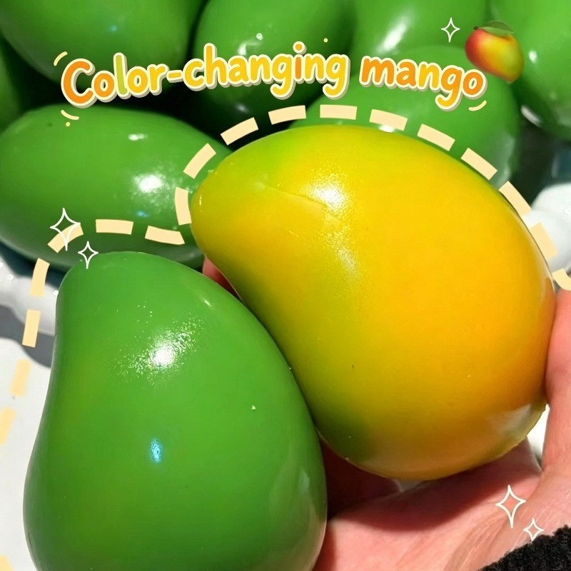 4-1Pc Brinquedo De Apertar De Manga Que Muda De Cor-Simulada-Mole De Pitada Antiestresse-Bola De Estresse Sensorial Recu