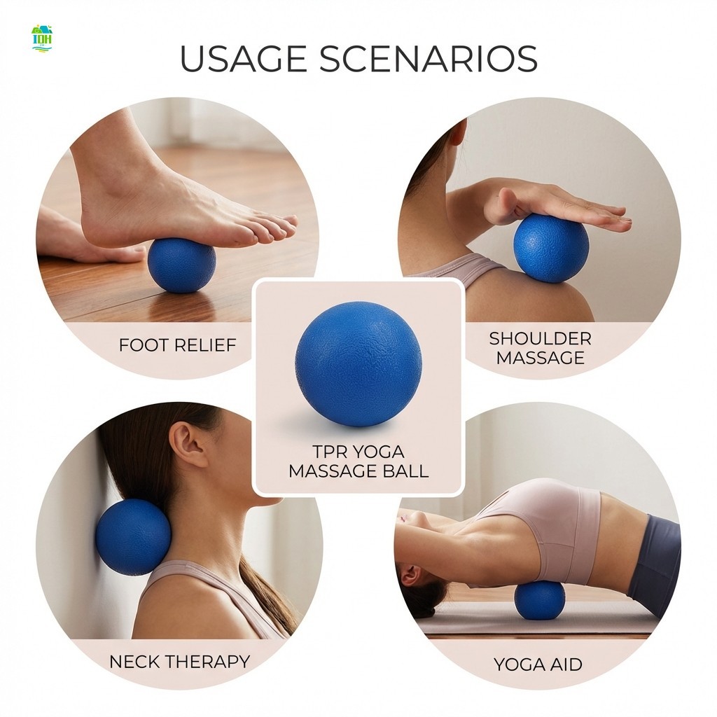 Bola De Massagem Macaron TPR Yoga-Relaxamento Para Pés , Ombros E Pescoço