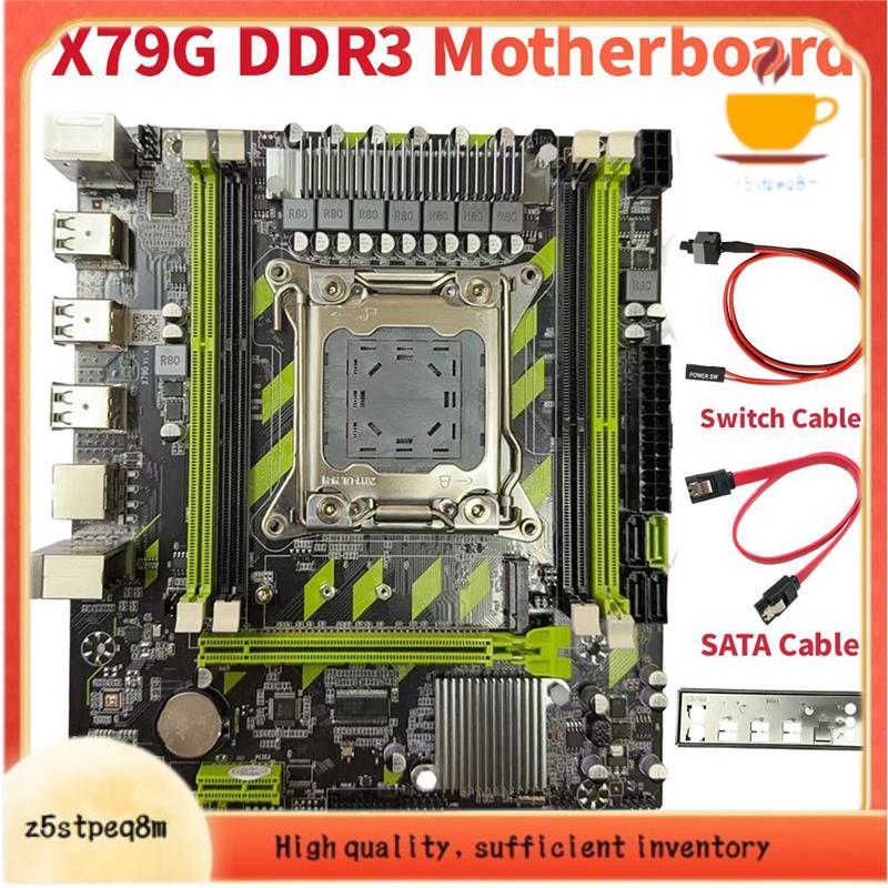 X79G DDR3 Placa-Mãe Para Jogos LGA2011 4XDDR3 RECC Slots M . 2 NVME PCI-E X16 SATA3.0 X79 De Desktop