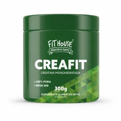 Creatina Monohidratada Creafit Fit House 300g 100% Pura Mesh 200