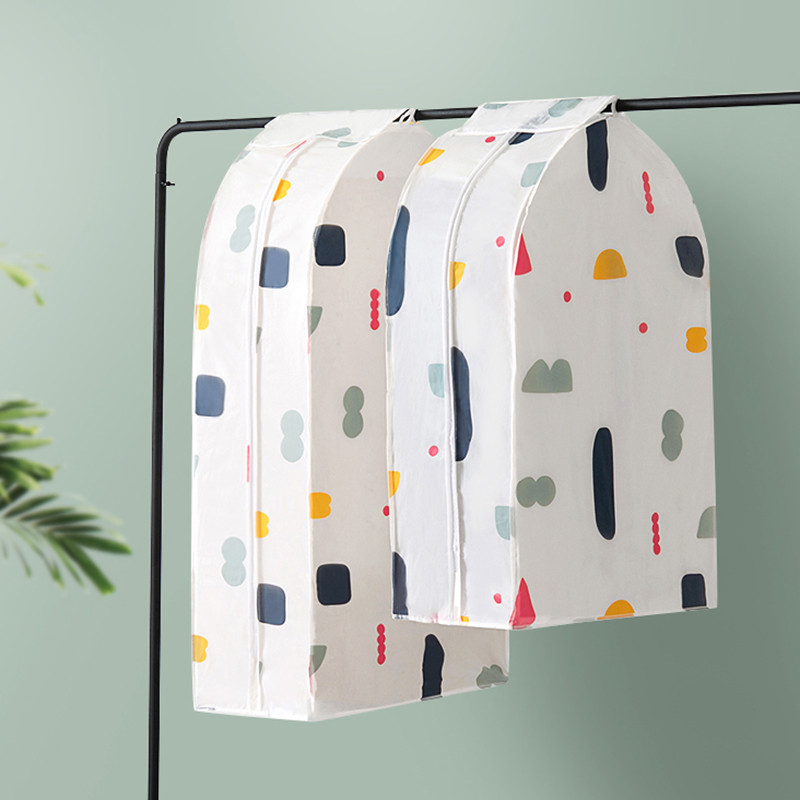 Roupas tridimensionais capa anti-poeira capa de roupas anti-poeira saco capa de casaco lavável pendurado saco de armazen