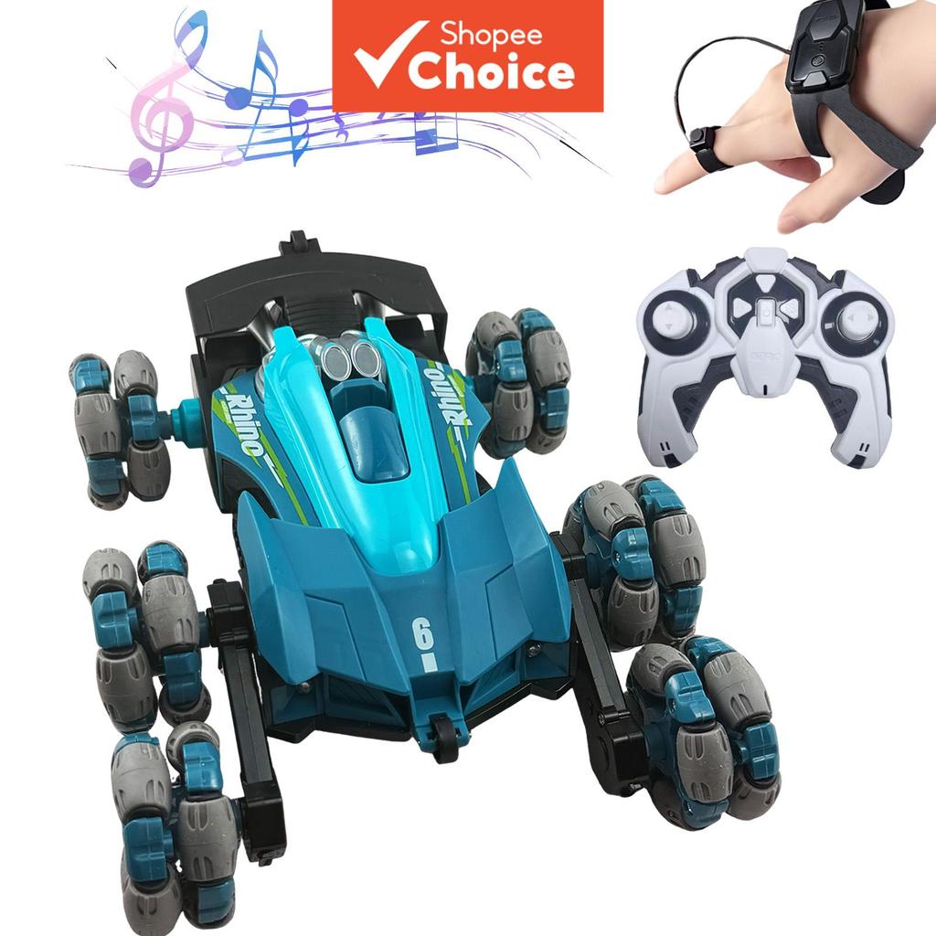Caminhão RC 6WD, Carro Acrobático com Sensor de Gestos, Crawler com Suspensão 4x4 Off-Road, Brinquedo de Natal e