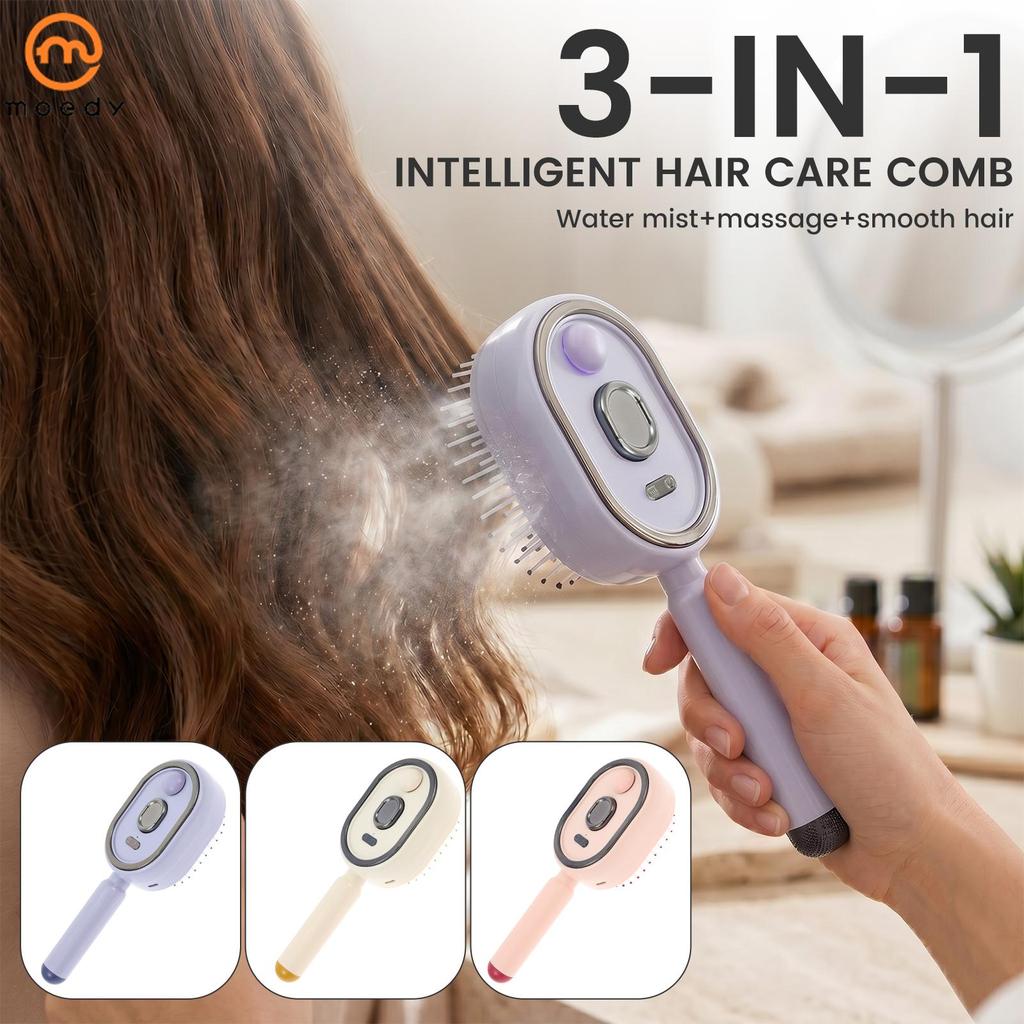 Pente Elétrico Com Almofada De Ar Em Spray 300mAh Recarregável Escova Desembaraçadora A Seco E Úmido SHOPSKC9979