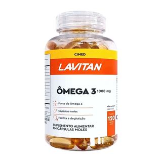 Lavitan Ômega 3 1000mg C/ 120 Cápsulas Moles