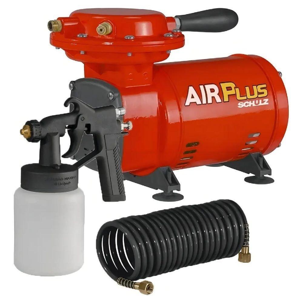 Motocompressor Ar Direto Air Plus Pintura 2,3pés 250W 220V Schulz