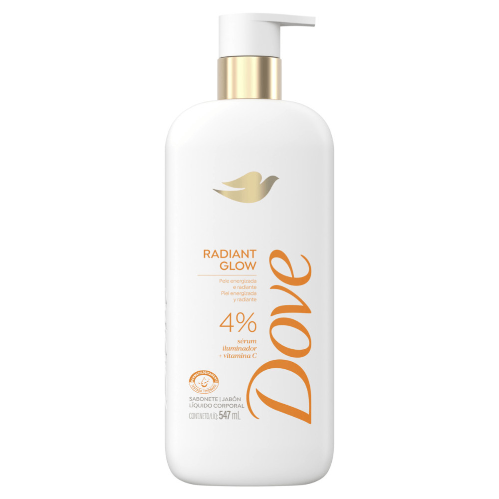 Sabonete Liquido Dove Corporal Radiant Glow Pump 547ml