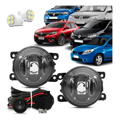 Kit Farol De Milha Neblina Renault Logan Sandero 2015 A 2019