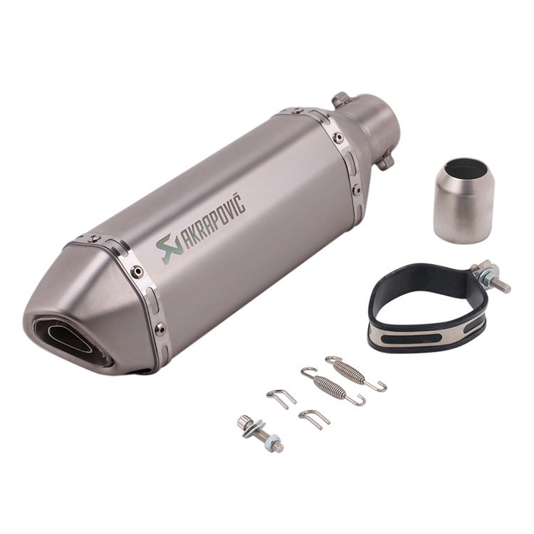 Silenciador De Escapamento Hexagonal Universal Para Motocicleta , 51 Mm , Com DB Killer , Ponta De Aço Inoxidável , Tr