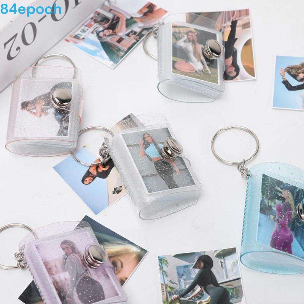 Porta-Cartões Fotográficos De Armazenamento BREPOCH , Faça Você Mesmo Com Chaveiro , Mini Álbum De Fotos , Bolso Portáti