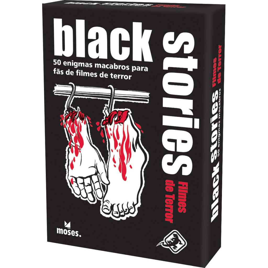 Livro Galápagos, Black Stories: Filmes De Terror, Jogo De Enigmas Para Amigos, 2+ Jogadores, 15 Min