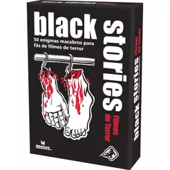 Livro Galápagos, Black Stories: Filmes De Terror, Jogo De Enigmas Para Amigos, 2+ Jogadores, 15 Min