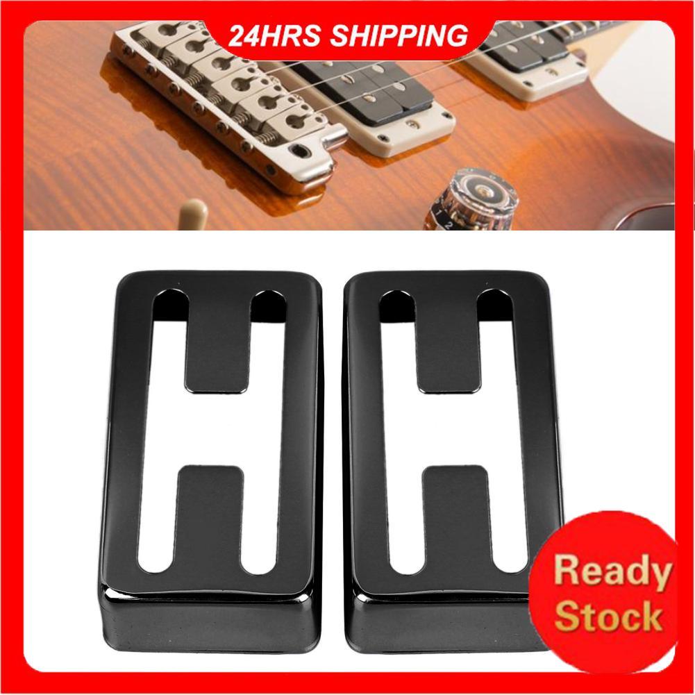Pethome-BR Mingzhe Tampa de captador de guitarra elétrica de alta dureza de latão H Hole Shell de bobina dupla para