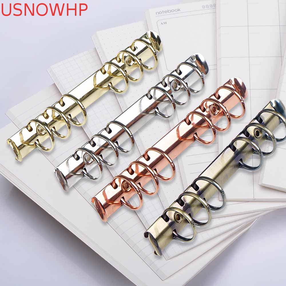 USNOWHP Espiral Anéis Fichário Clipe Pasta De Arquivo A5 A6 A7 Notebook De Metal Recarregável
