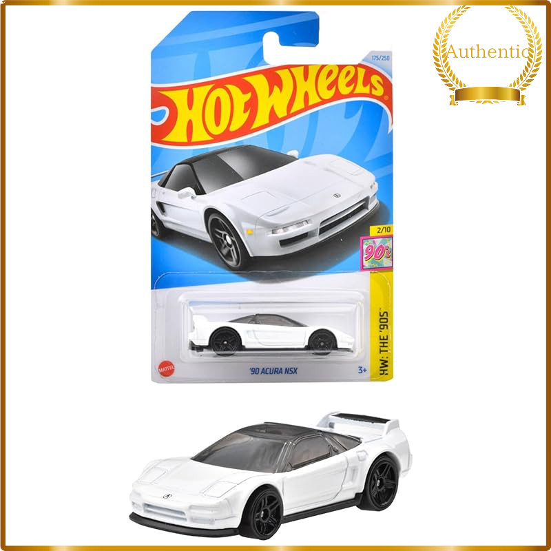 Hot Wheels Custom Acura Integra GSR and Acura NSX Mini Car Toys for Kids - Purple and Yellow/White Variants Die-Cast Min