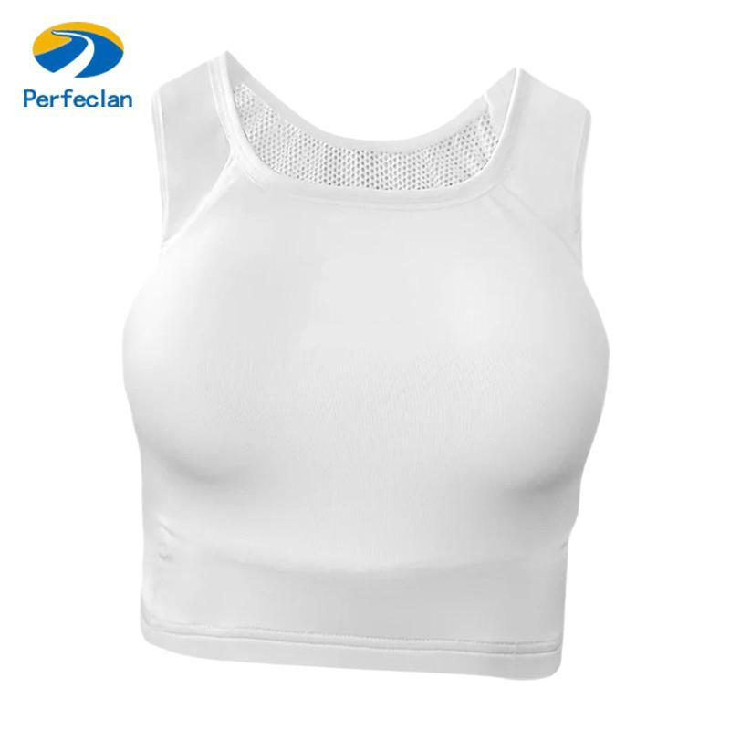 Protetor De Peito De Karatê Feminino Perfeclan , Colete Esportivo , Material De Malha Reutilizável , Adequado Para Ativi