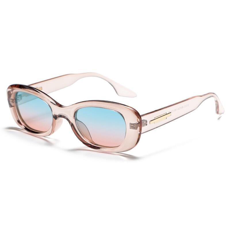 Óculos de Sol Vintage de Armação Pequena para Mulheres, Óculos de Sol Polarizados Masculinos, Óculos de Sol de Moda Oval