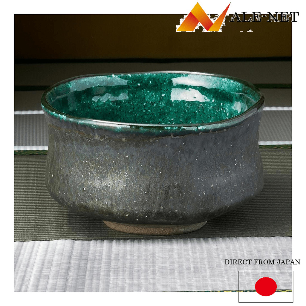 ALE-NET Matcha bowl Blue Cave Matcha bowl Ceramic Mino ware Made in Japan 【Direto do Japão】