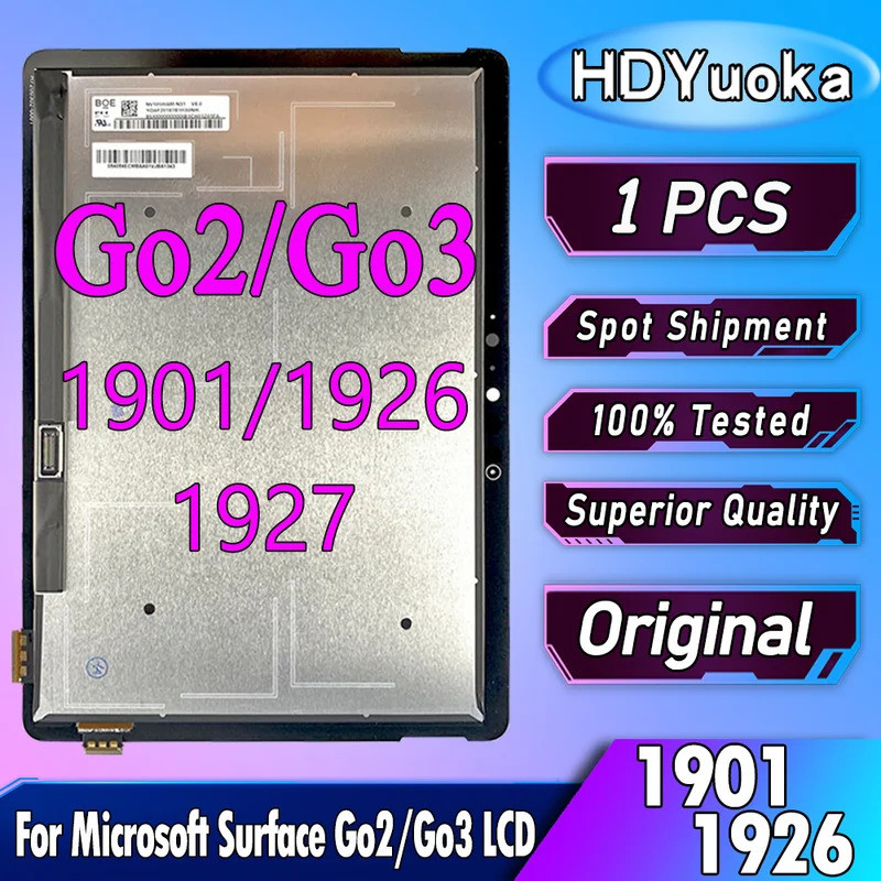 Original Para Microsoft Surface GO2 Go 2 LCD 1901 1926 1927 Display Digitador Da Tela De Toque Superfície 3