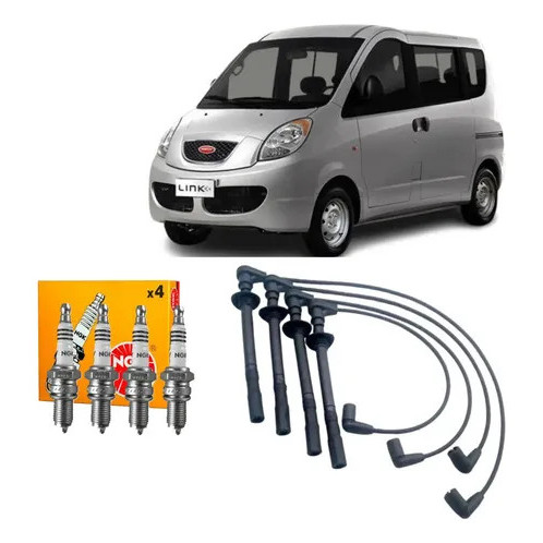 Cabo De Vela + Velas Ngk Rely Link 1.3 2014 Chery Face S18