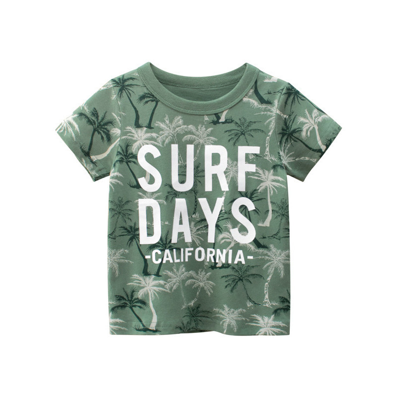 27 crianças meninos puro algodão estilo fino coreano roupas infantis verão novo estilo de manga curta camiseta crianças 