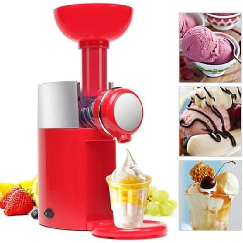 Sorveteira DIY-Capacidade De 500ml Para Servir Suave , Iogurte & amp ; Sorbet-Máquina De Sobremesa Congelada Fácil De Us