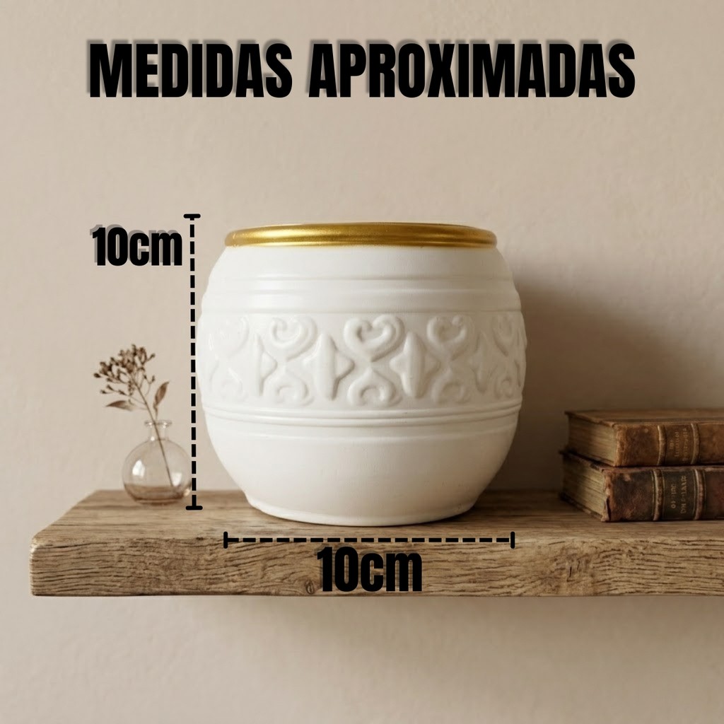 Vaso Decorativo Estilo Cerâmica Branca Minimalista Elegante - Castela