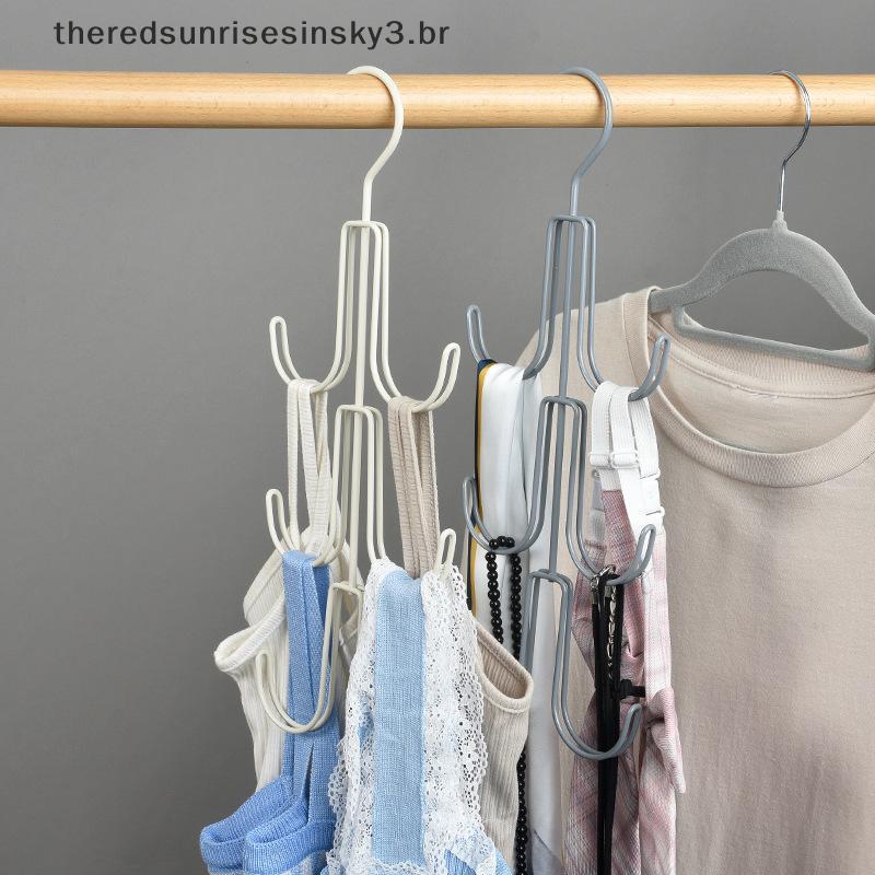 TSBR 1Pc Armário Bolsa Cabide Organizador Ganchos De Armazenamento De Metal Espaço-Economia Ra Guarda-Roupa Totes Saco S