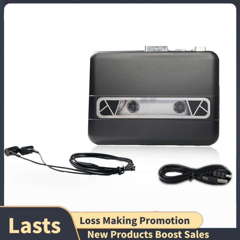 Portátil USB Cassete Captura Rádio Player Fita Para MP3 Conversor Leitor De Música Gravador Preto
