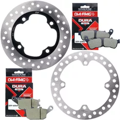 Kit Discos de Freio Xre 300 Abs 2009-2018 + Pastilhas Diafrag