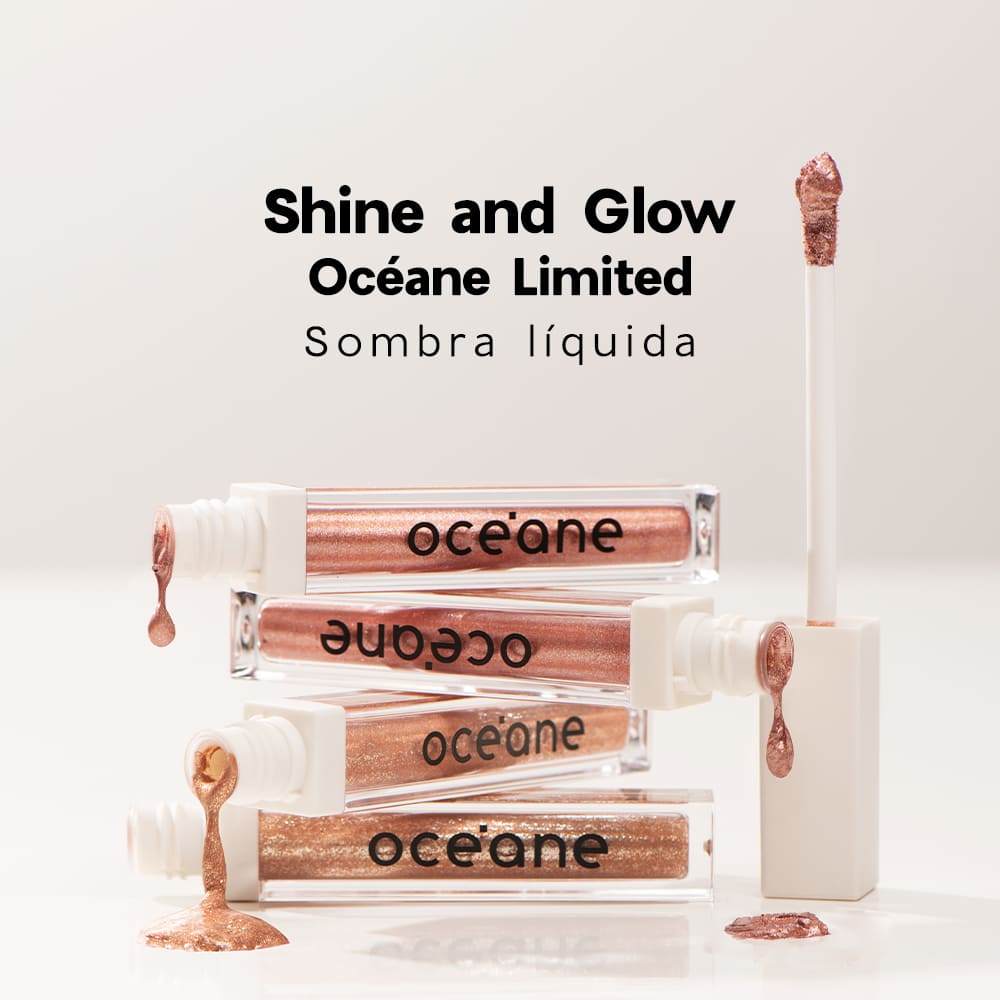Sombra Líquida Quartzo - Shine & Glow Liquid Eyeshadow Rose Quartz Océane Limited 4,2g